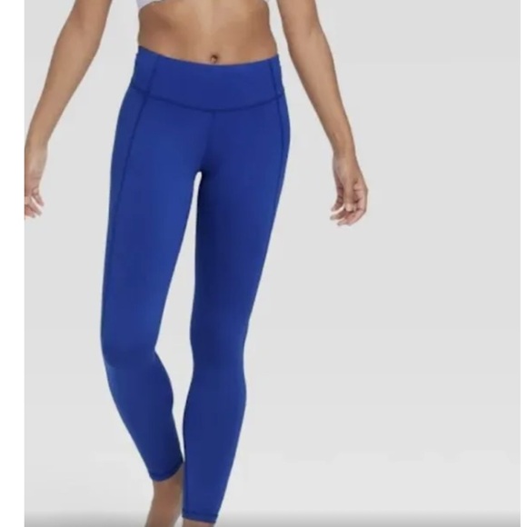 NEW! Women's Simplicity Mid-Rise Leggings - All in Motion, Vibrant Blue - Picture 7 of 7